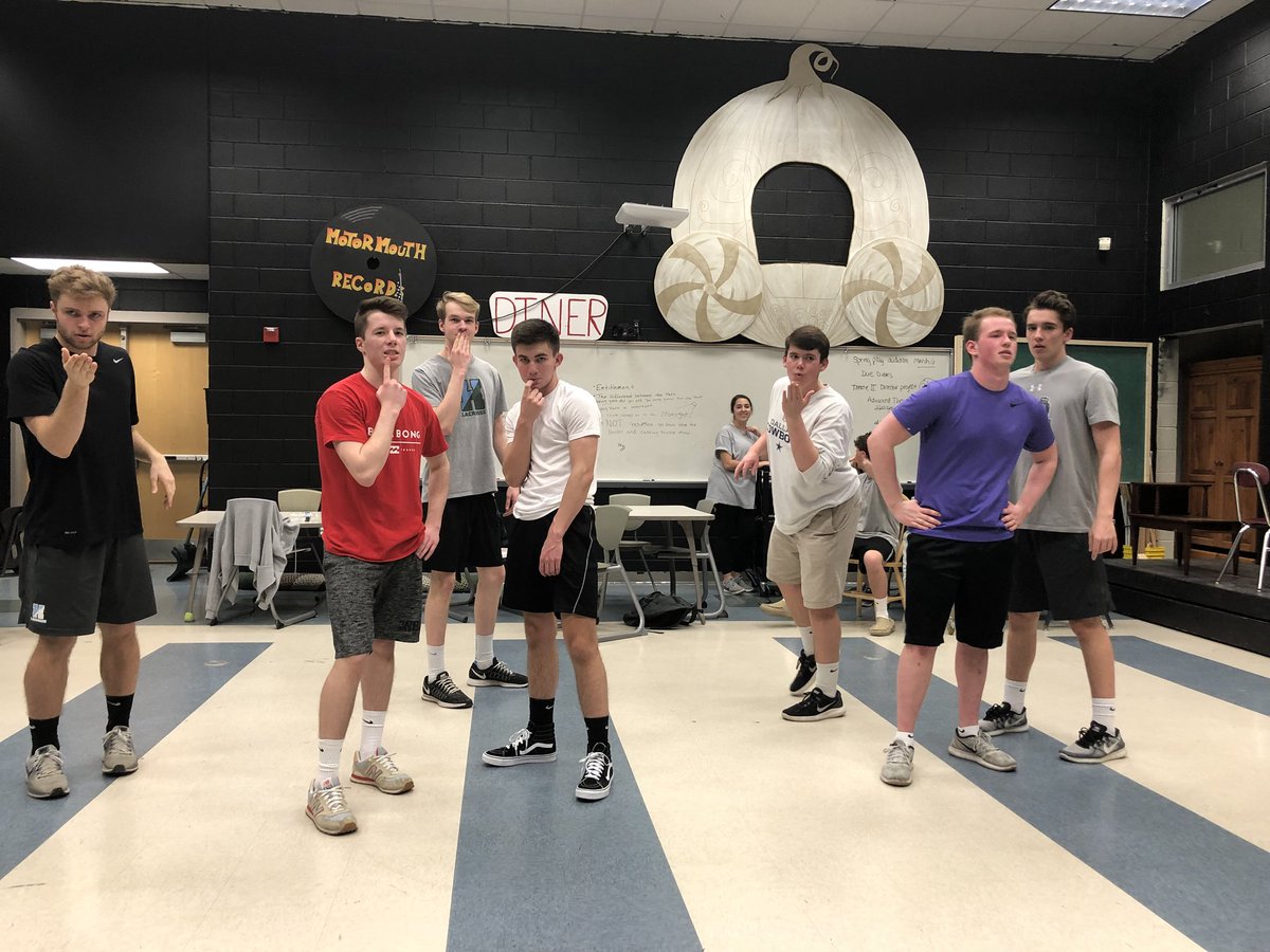 hhsEL2018's tweet photo. The first practice for Mr. HHS went GREAT!! Make sure you come watch these guys shake it on Friday March 9th at 7pm :) https://t.co/8KHB8B6EzO