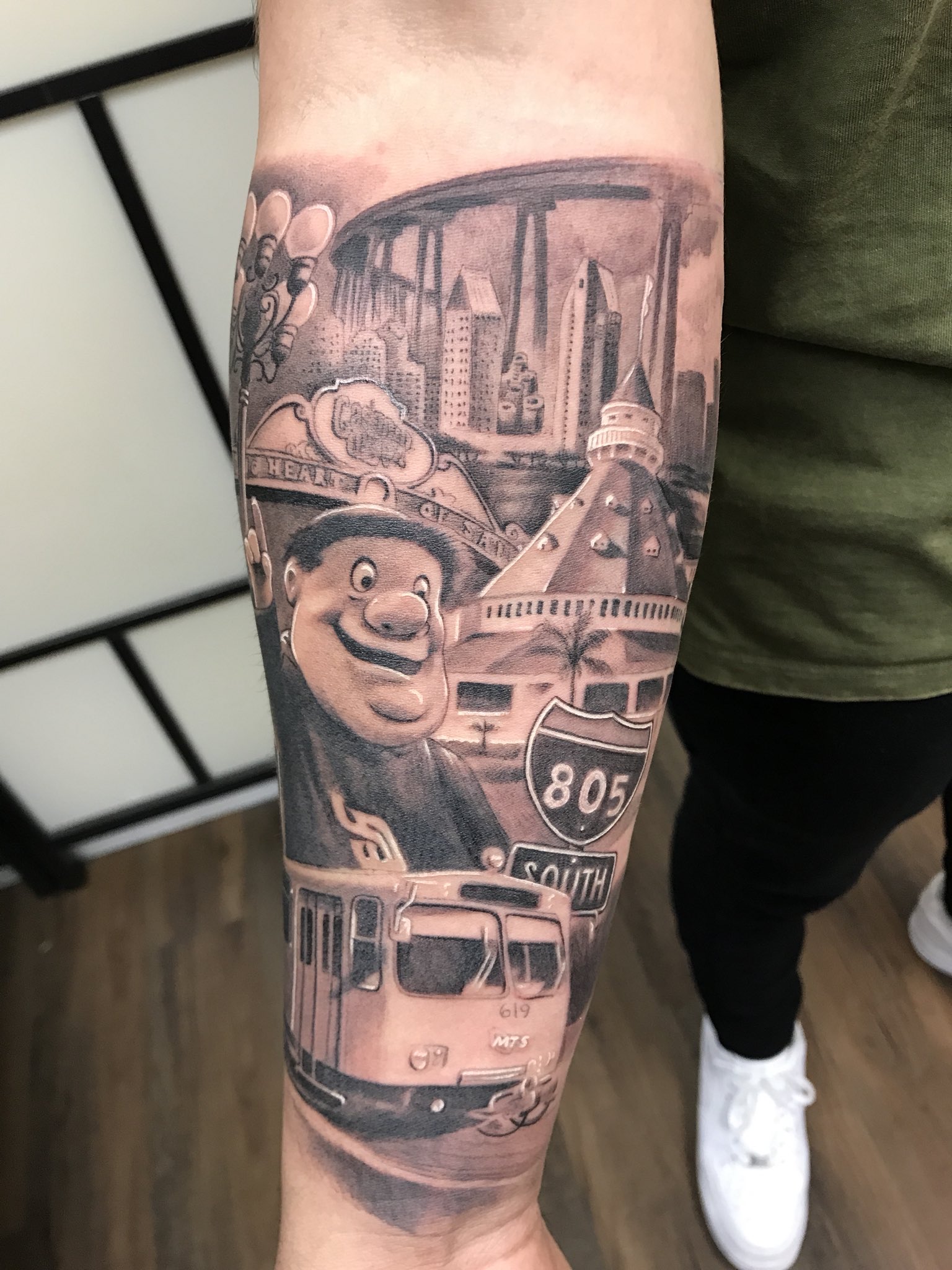 San Diego  Skyline tattoo Landscape tattoo Tattoo designs men