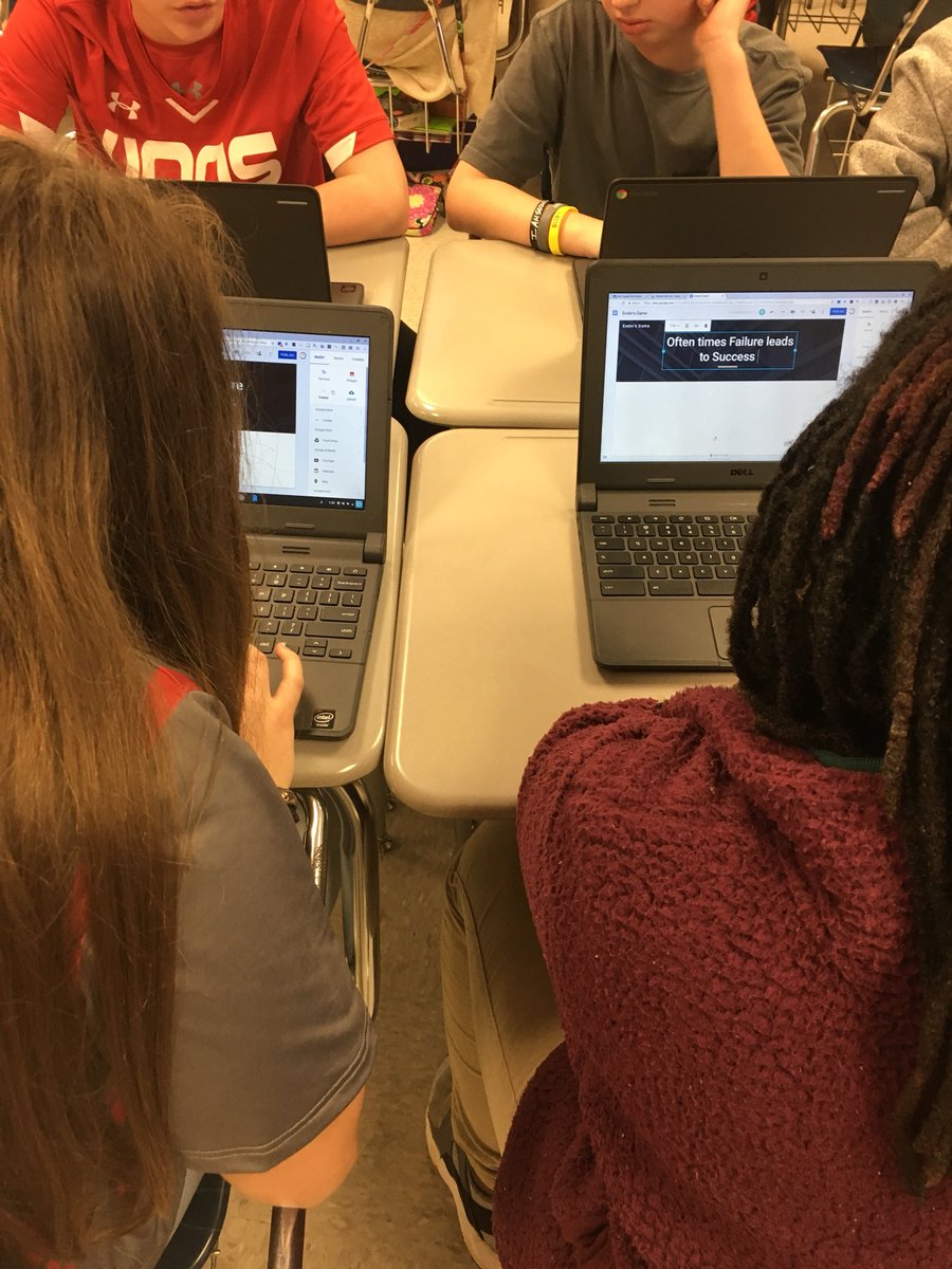 <a href="/MunfordMiddleAL/">MMS</a> students showed their understanding of the theme of their assigned novel by creating a Google Site. They even learned how to incorporate new tech tools like forms and student created videos. #DLDay