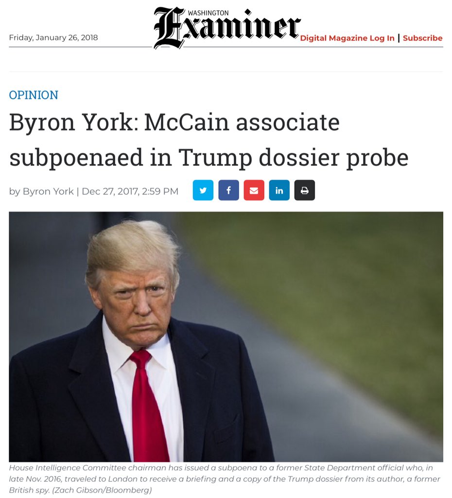 stimuIator's tweet photo. https://t.co/TDDrUKj5gT 
• David Kramer testified before the committee in December in a closed-door session, indicating he had information about the dossier's sources. 

• A subpoena was issued for mid-January, as first reported by The Washington Examiner https://t.co/iSwiXO8sKH