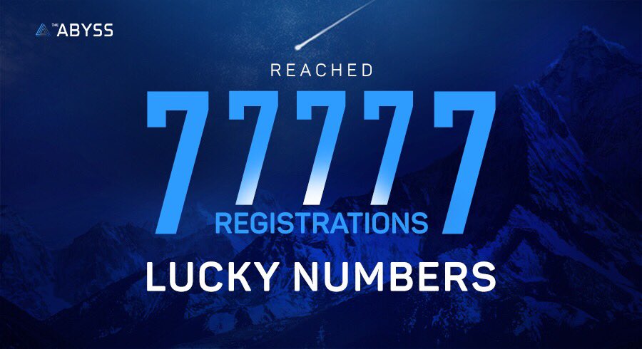 TheAbyss's tweet photo. We believe in Luck!

Thank you for showing such an incredible level of support during our quest to build a crypto reward ecosystem for all gamers and developers!

Join our Telegram to become part of the community now: 

https://t.co/LtVh18ILsR

#Blockchain #Ethereum #ICO #DAICO https://t.co/axL2P8lobw