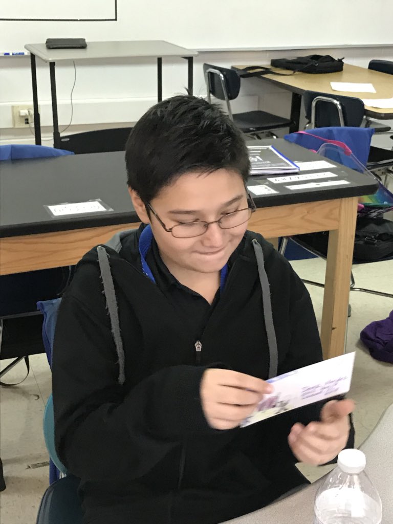 My students were so excited to get their postcards back from their 5th grade pen pals! It’s been fun for me to get to know our incoming students as well! We finished replying today and eventually will get to meet our pen pals in person. #gwms #weare44