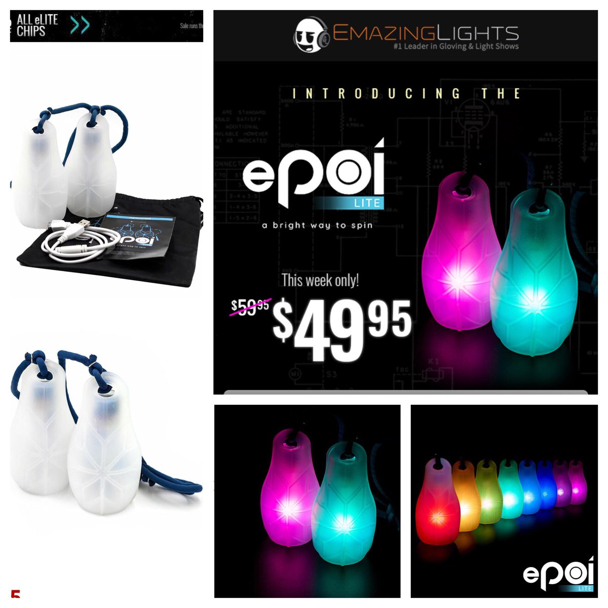 ashbash21715's tweet photo. Go to @EmazingLights and check out the epoi lite! Only $49.95 this week! Use my code ASHBASH1207 to save more money! #emazinglights #epoi #poi #edmgirls #edmgirl #edmbabes #edmguys #edmguy #ravegirls #raveguys #electro #shuffle #shufflers #shufflemusic #electronicmusic #festivals https://t.co/zIMcGoRAc2