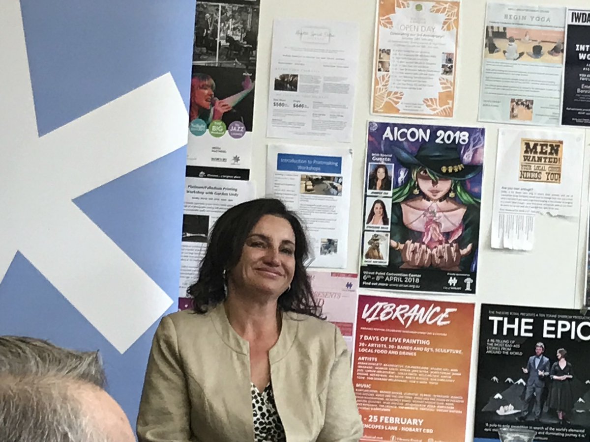 ISC_UTAS's tweet photo. @JacquiLambie on paying the bills until she’s back in the #Senate: “I don’t even have a car but I’m not ashamed of that. I can live lightly” https://t.co/Unern5pSSt