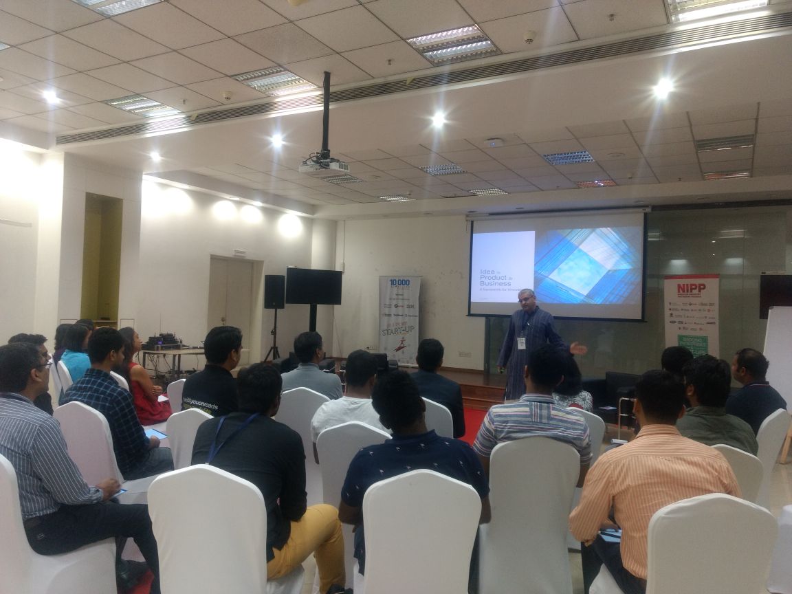 Here's a glimpse of a session on framework for #innovation by Mr. Tridib Roy Chowdhaury, GM and Senior Director of Products, <a href="/AdobeIndia/">Adobe India</a>.