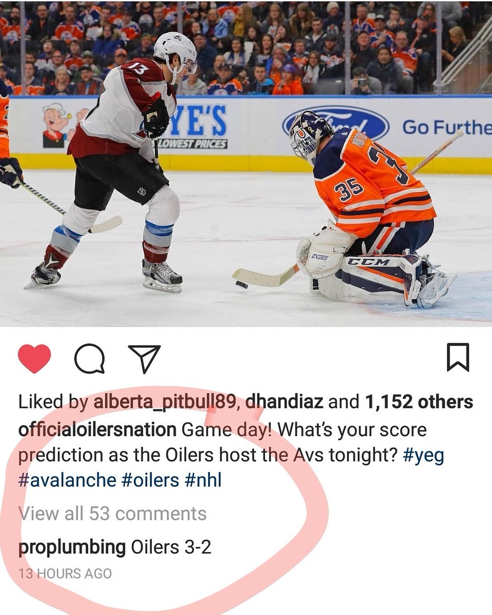 BleedOilBlue's tweet photo. Pro knows....... Lolololol 
#oilers #nhl #mcdavid #nudge #dri #yeg #edmonton #stalbert #sherwoodpark #stonyplain 
#oilersbaby #oilersfan #oilerswin #oilersarmy #oilersnation #oilersgame #oilershockey #oilersfans #oilersfanforlife https://t.co/Yy6CkaWQEU