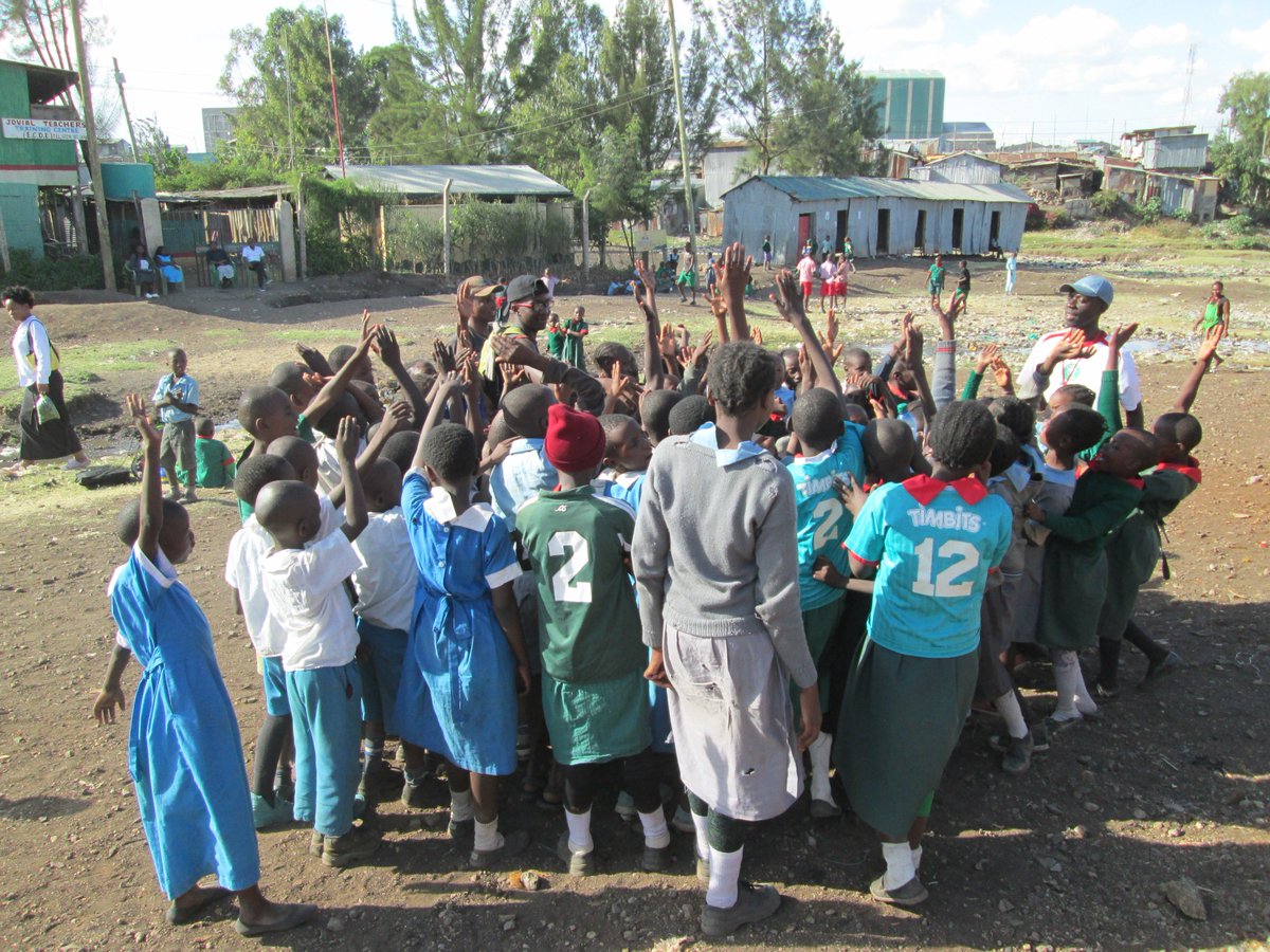 GreenKenya2's tweet photo. we have been playing games about environment & how young people can ensure that the community is clean by collecting trash & taking them to the right place. This is a build up to the upcoming #Kickconserve in March 24th. #Communityimpactprogram #Greenkenyaispossiblelace. https://t.co/twaiQSJlK5