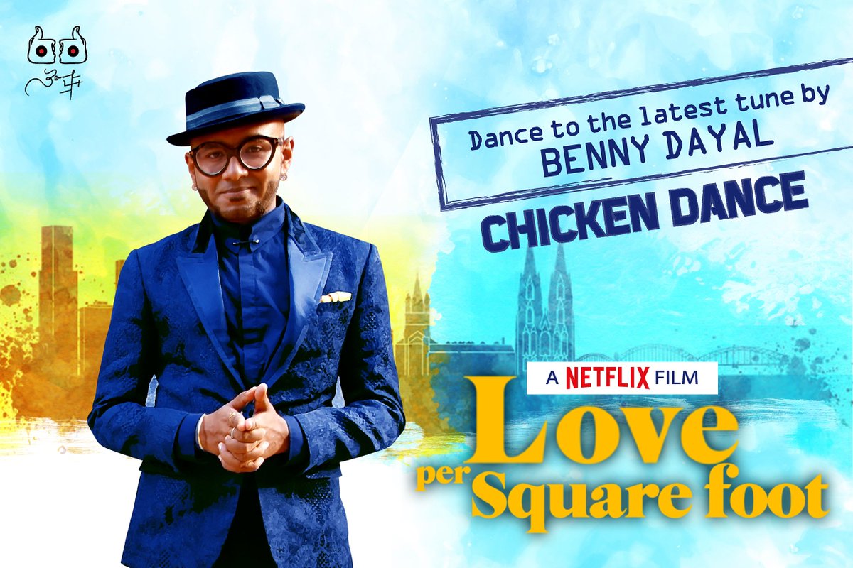 Benny_Dayal's tweet photo. I'm overwhelmed to see the reponse I have recieved for my latest work Chicken Dance from the film #LovePerSquareFeet - A Netflix Orginal. 
If you haven't watched it yet, catch it live on Netflix.
Cheers to the whole team!
#ChickenDance #Netflix https://t.co/xsLSKmazQU