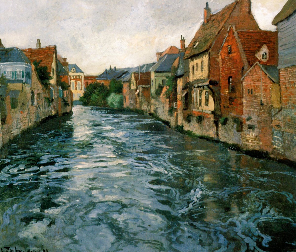 albert_cunill's tweet image. “Human nature is like water. It takes the shape of its container.”
Wallace Stevens

🎨Frits Thaulow 1847-1906
Norwegian Impressionist painter
"Riverside, view of abbeville"

#art #The_Art_Is_Life #Paintings @eoff_sylvia @duckylemon @mhall55nine @mervalls @batznatz @olgatuleninova