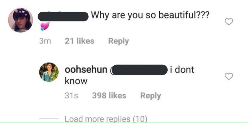 Sehun and his sassy reply, i love him 😍, anyone here got reply too from him?