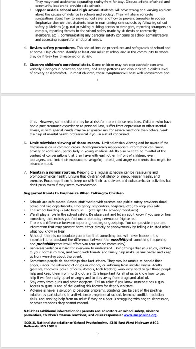 PetcavageK's tweet photo. See below for tips and best practices for talking to kids about violence https://t.co/CKahx6gb6S