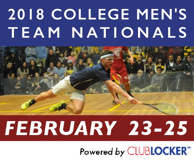 The draws are set for the CSA Men's Team Nationals hosted in Hartford, CT this weekend! #CSANationals18 

📰: csasquash.com/2018/02/22/dra…
ℹ️: csasquash.com/mensnationals2…
📺: youtube.com/embed/live_str…