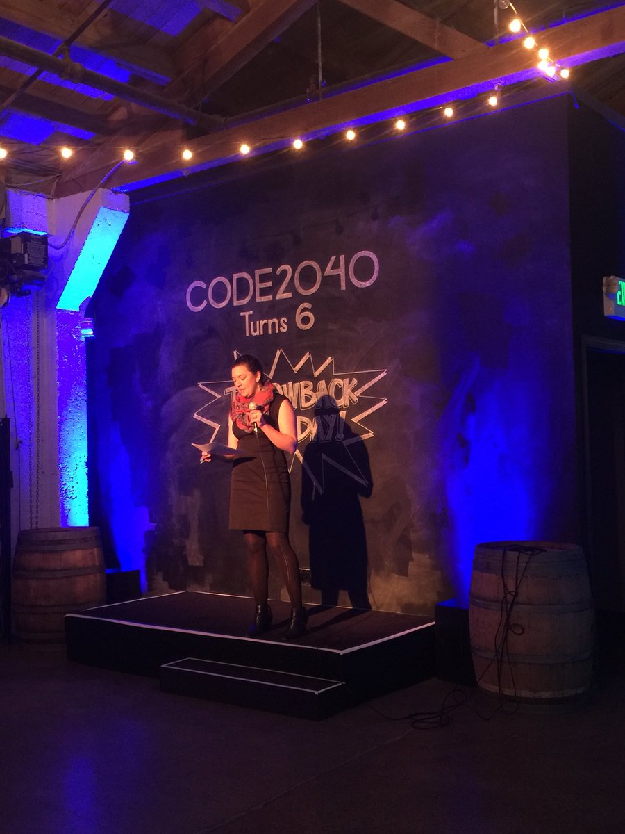 Code2040's tweet photo. Code2040’s very first full time hire, @aschapi is taking us back to the ultra-scrappy days of Code2040 circa 2012!
#code2040turns6 https://t.co/LnWOQg3mj2