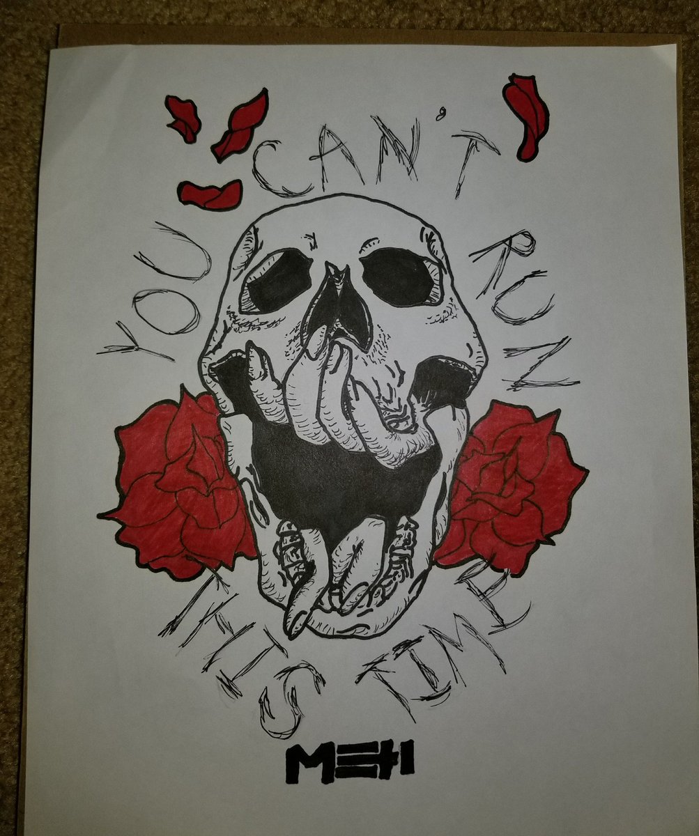 I feel like almost every time I have free time I somehow end up drawing something new for <a href="/meandiband/">My Enemies & I</a> 🤣 This one is based off of The Beast Inside 🤘🏻