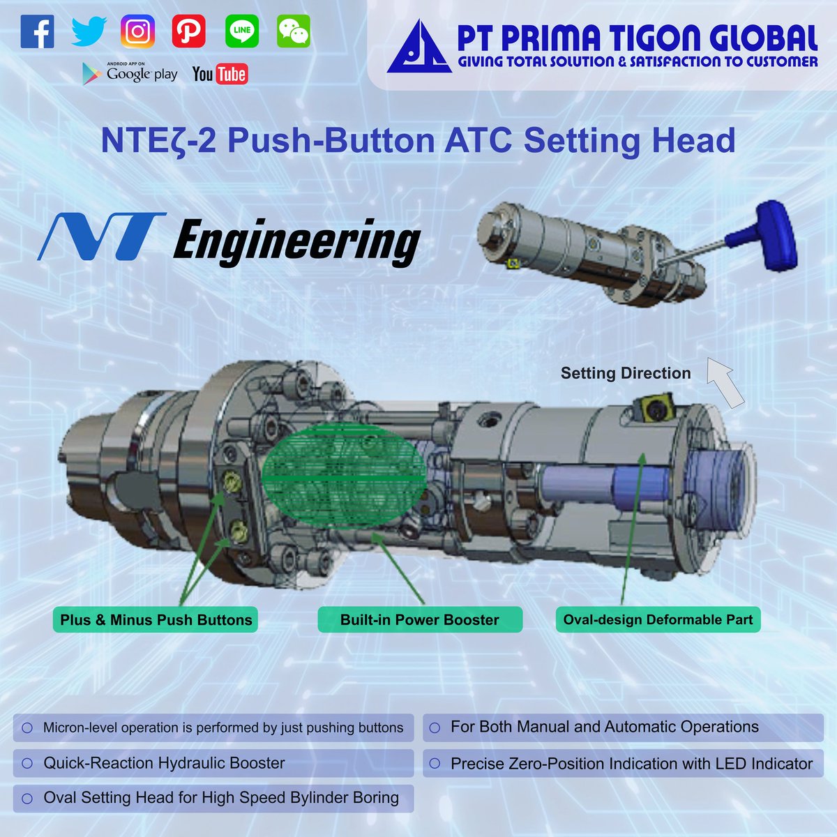 primatgnglobal's tweet photo. Professional Fine Boring
---
ATC Setting Head dari NT Engineering Corporation.

#primatigonglobal #ntengineering #NTE #zetaseries #atctoolcorrection #atcsettinghead #fineboring #instagram #industry #machine #machinetool #rigiddesign #automatic#precise #instamachine #toolsystem https://t.co/lYuBOvNN0v