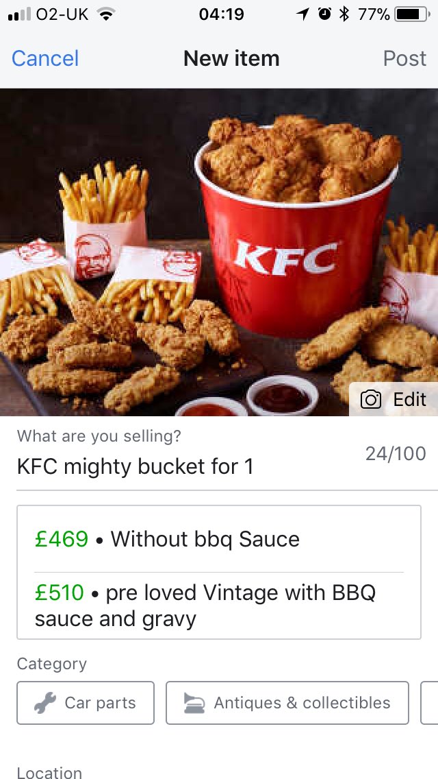 dexter_koh's tweet photo. When the chicks are down fortune braves the bold . #KFCCrisis #prayforkfc https://t.co/sHjaFZD180