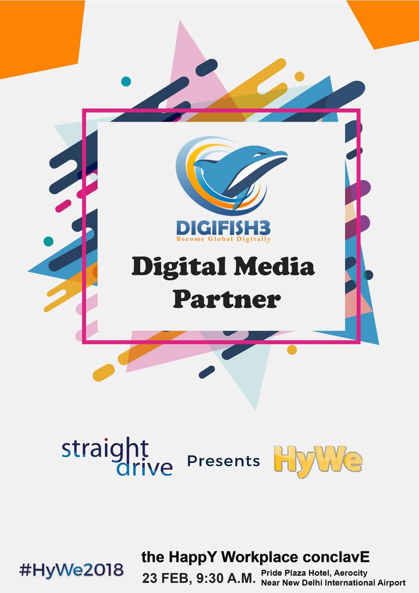 Digifish3's tweet image. Excited to be at &apos;the HappY Workplace ConclavE&apos;, a unique and interactive event focusing on Workforce Happiness. 

Stay Tuned to get the latest glimpses straight from the event.
@HyWehappywork #HyWe2018 #DigitalMediaPartner