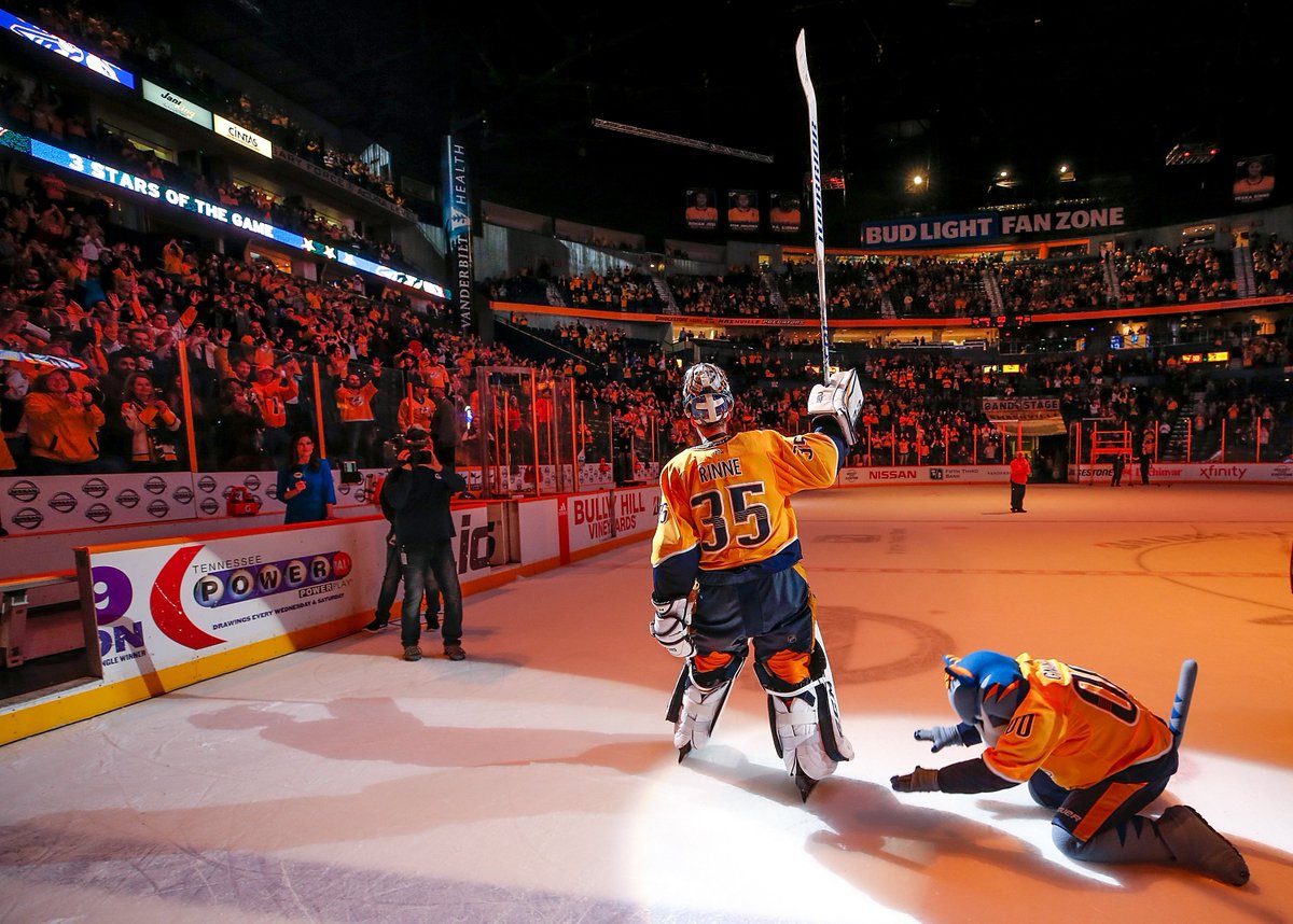 PredsPR's tweet image. 300 wins. 

Congrats, Pekka! #Preds