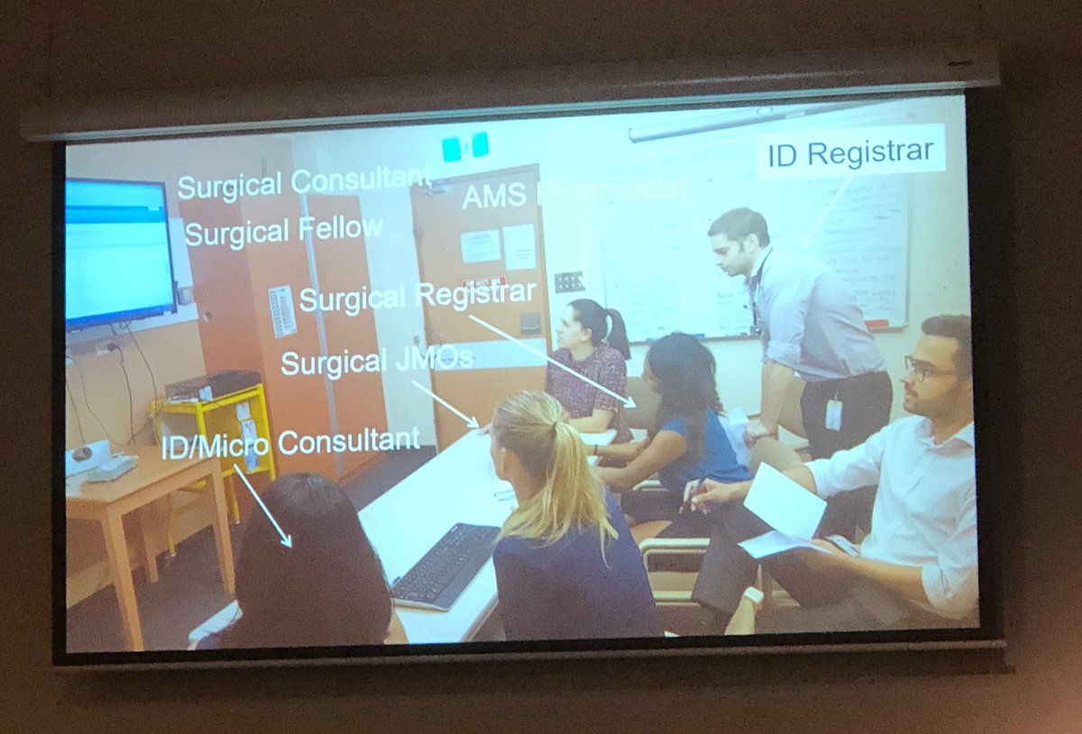 boho_pharm's tweet photo. Impressive multidisciplinary Surgical &amp; AMS engagement @trendilite #antimicrobials2018 https://t.co/GBgflcXdwf