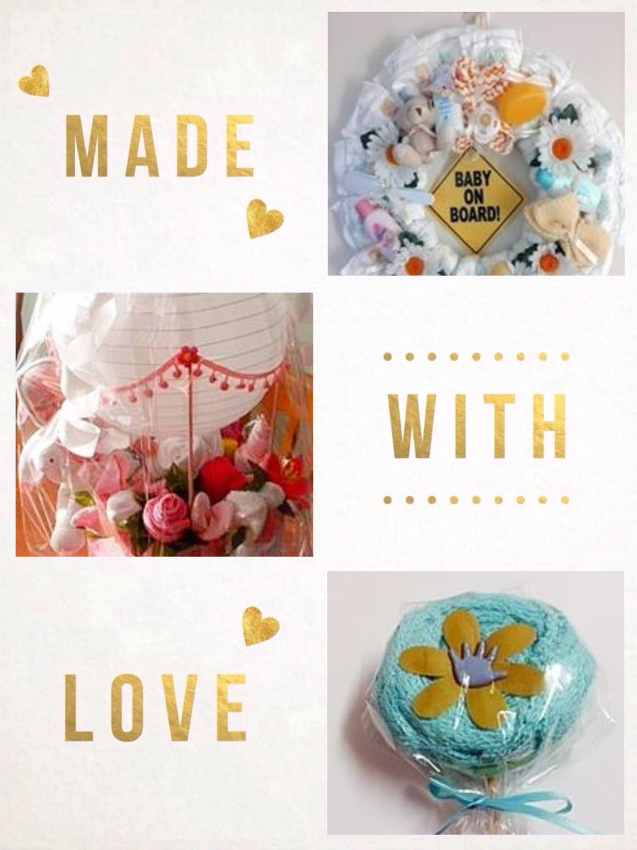 MarieUniqueGift's tweet photo. I #design and #Create #uniquegifts , shown here are a few of my #baby #gifts #bouquet #sweets and #wreath #MariesUniqueGifts https://t.co/YeK3fxgCQy