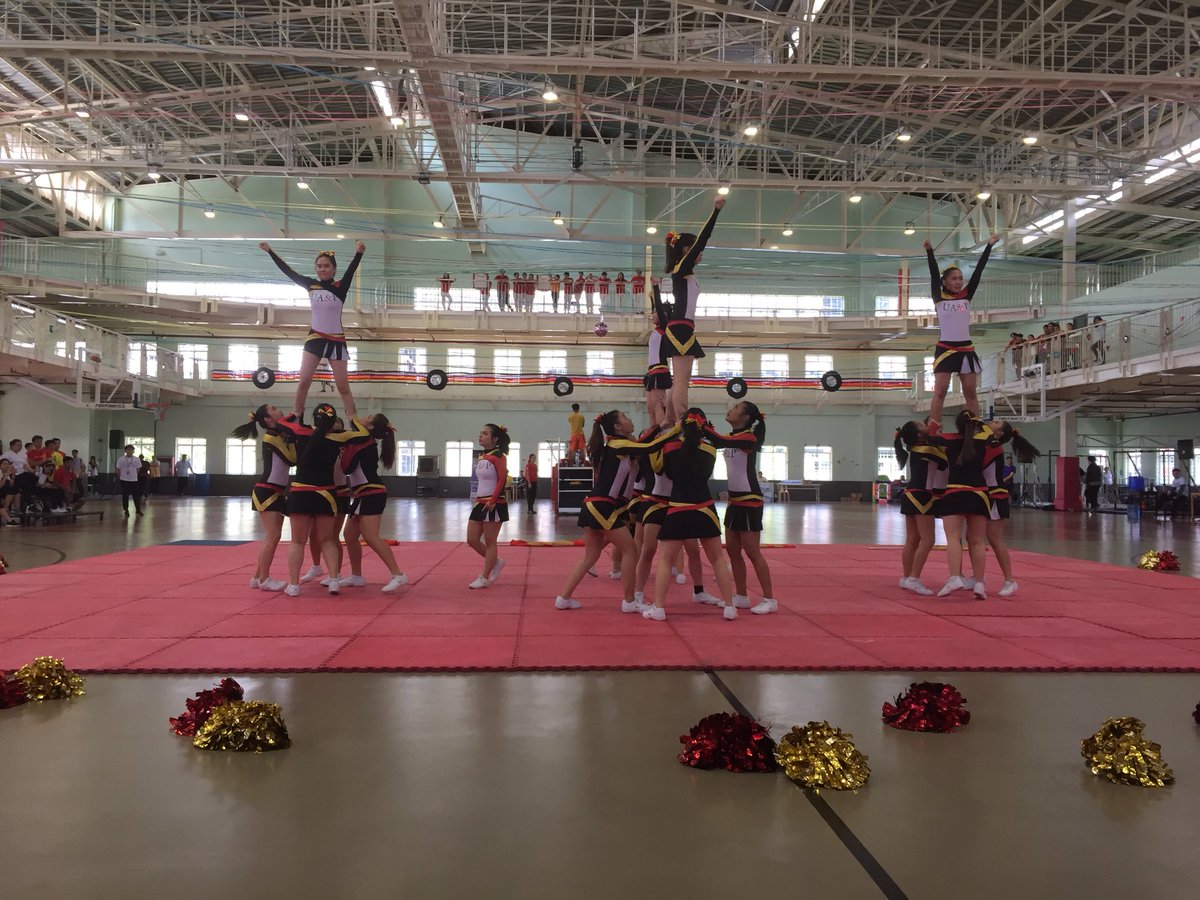 uap_usg's tweet photo. Happenin Now: Your @UAPFirestarters performing in this yearโs UNITAS Games!
#UGFever #StayGoldโค๏ธ๐ https://t.co/TSdWqlUxqq