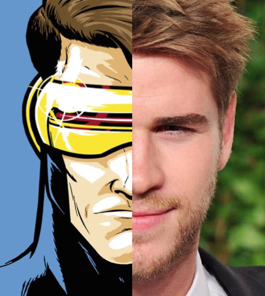 Resultado de imagem para liam hemsworth cyclops