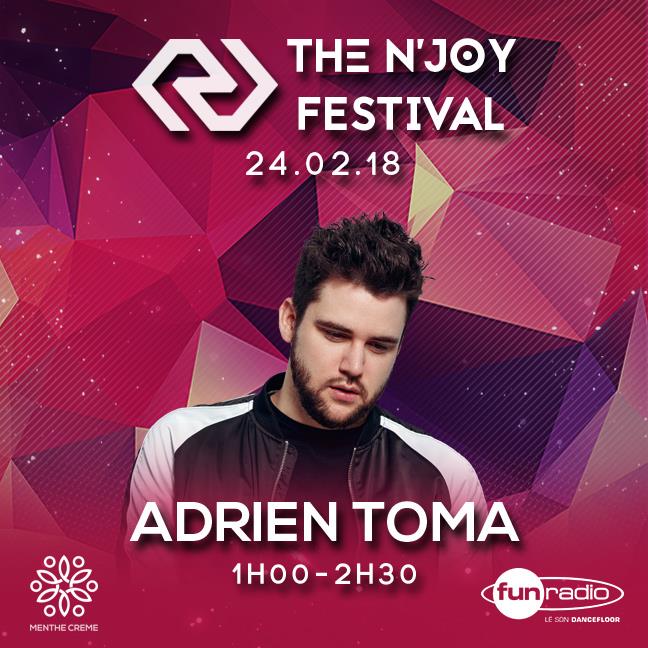 AdrienToma's tweet photo. Demain soir The N'Joy Festival avec @HUGELTHUG&amp; @w3arelumberjack ! Mon set sera retransmis en live sur @funradio_fr de 1h à 2h30 🔥 https://t.co/AbH4JWRHhS