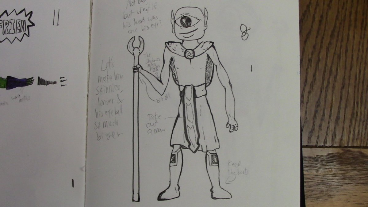 ComicBook_Chuck's tweet photo. Been trying to come up with a character like Uatu the Watcher. What do you think I should call him? https://t.co/akob0qC8p3