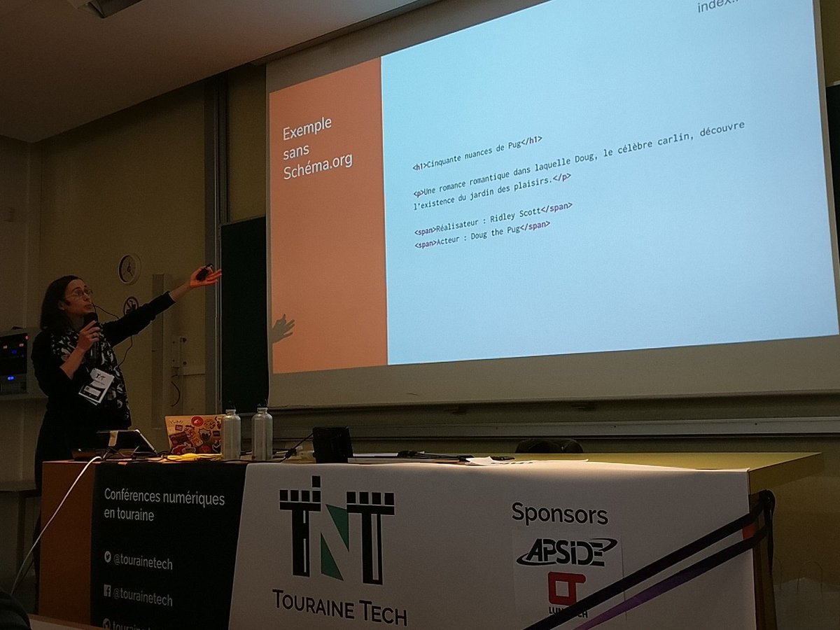 jefbinomed's tweet image. Merci @garreau_audrey de nous éclairer sur #schemaOrg demain on va donner du sens à nos pages et donc améliorer notre #SEO ! #TNT18