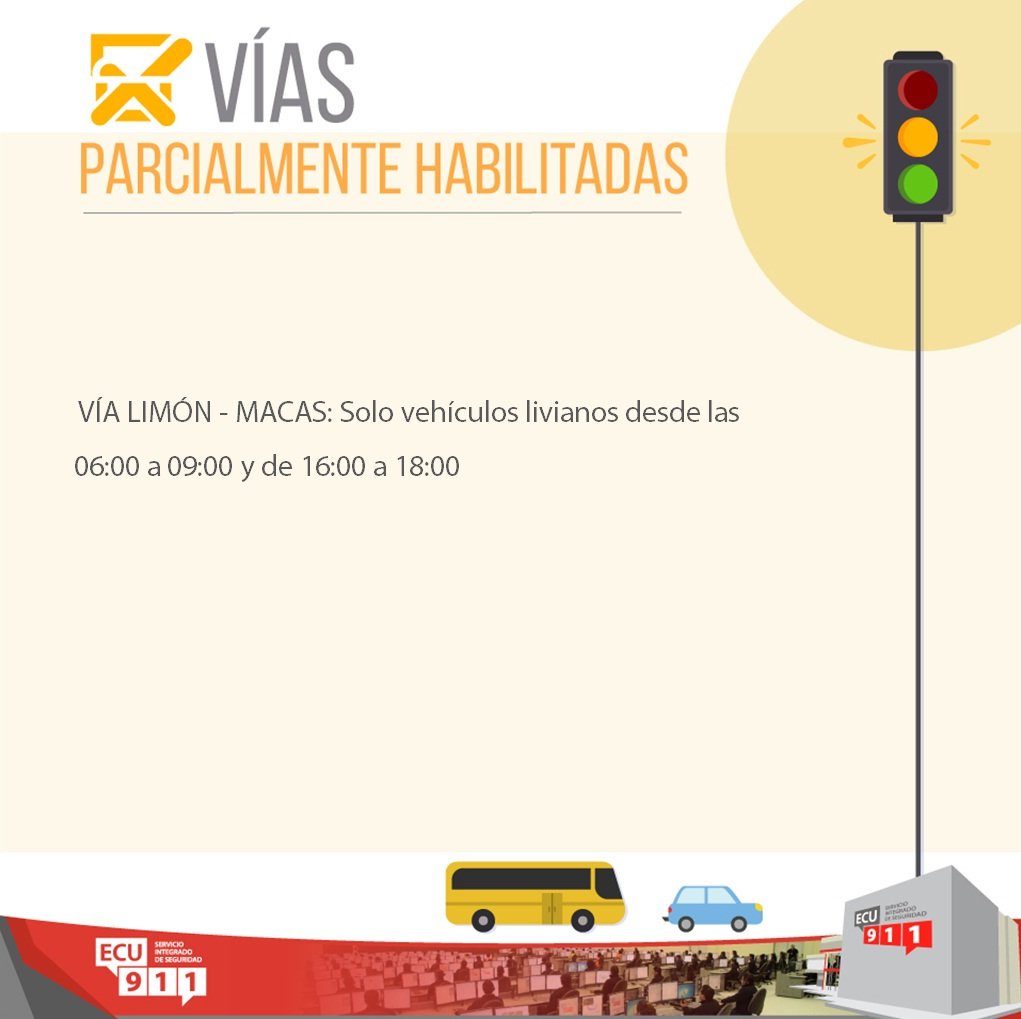 ECU911Austro's tweet photo. #VíasECU911  Revise aquí el estado de las vías de #Azuay y #Cañar. Conducir con precaución calzada moja, respete los límites de velocidad. https://t.co/1uXRxJn7BQ