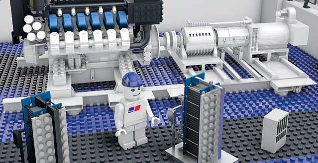 mtusolutions's tweet photo. The starting point was a like game of #Lego for our engineers: They developed the world's first marine high-speed gas engine. Recently the first engines of this type were shipped. #MTUpower #engineofthefuture https://t.co/ehTtKO3cJi