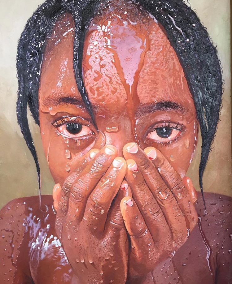 DonovanGoliath's tweet image. Can we please retweet the hell out of Nigerian painter Oresegun Olumides work. DAMN 🔥🔥🔥