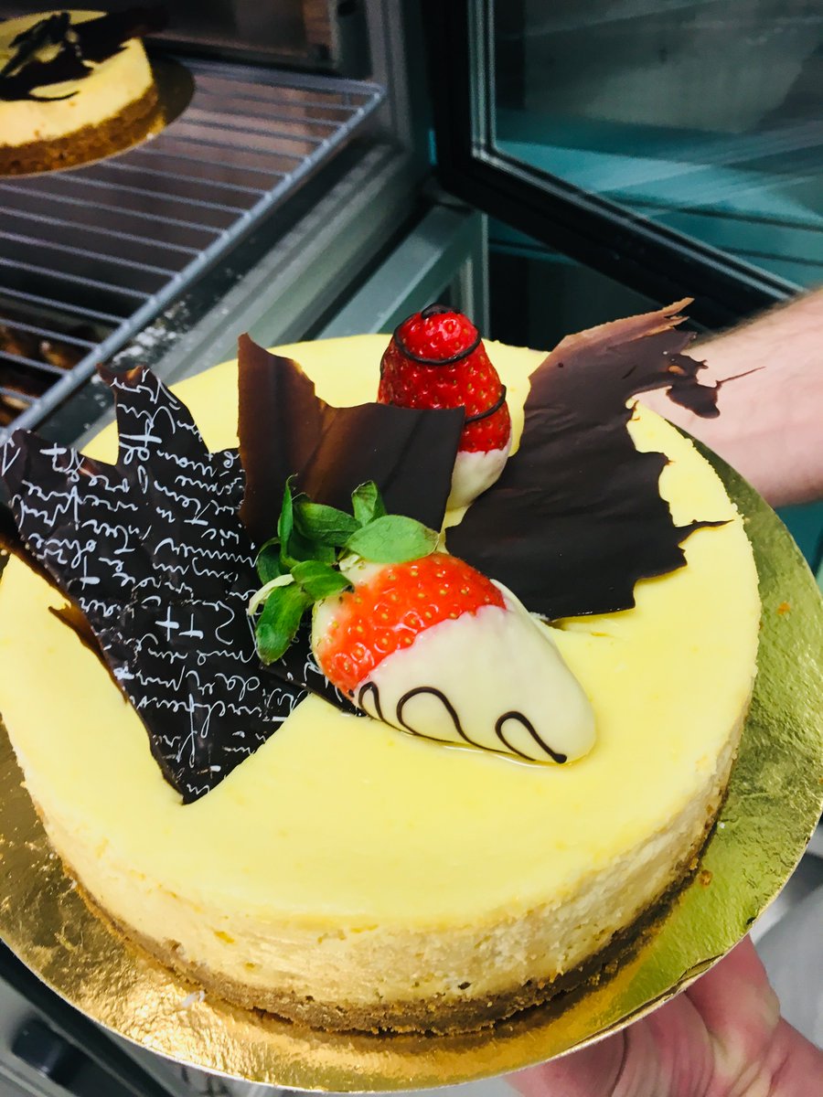 TUDublinBakery's tweet photo. Happy Friday Everyone! 😍 Today we have a Strawberry Cheesecake €3, Lemon Cheesecake €2, Swan Pastries and Eclairs 3 for 50c. Hurry and get some now before they are all sold out 👍 #ditfood #ditbakery #goingfast #eclairs #cheesecake https://t.co/ihPBvzN1xq