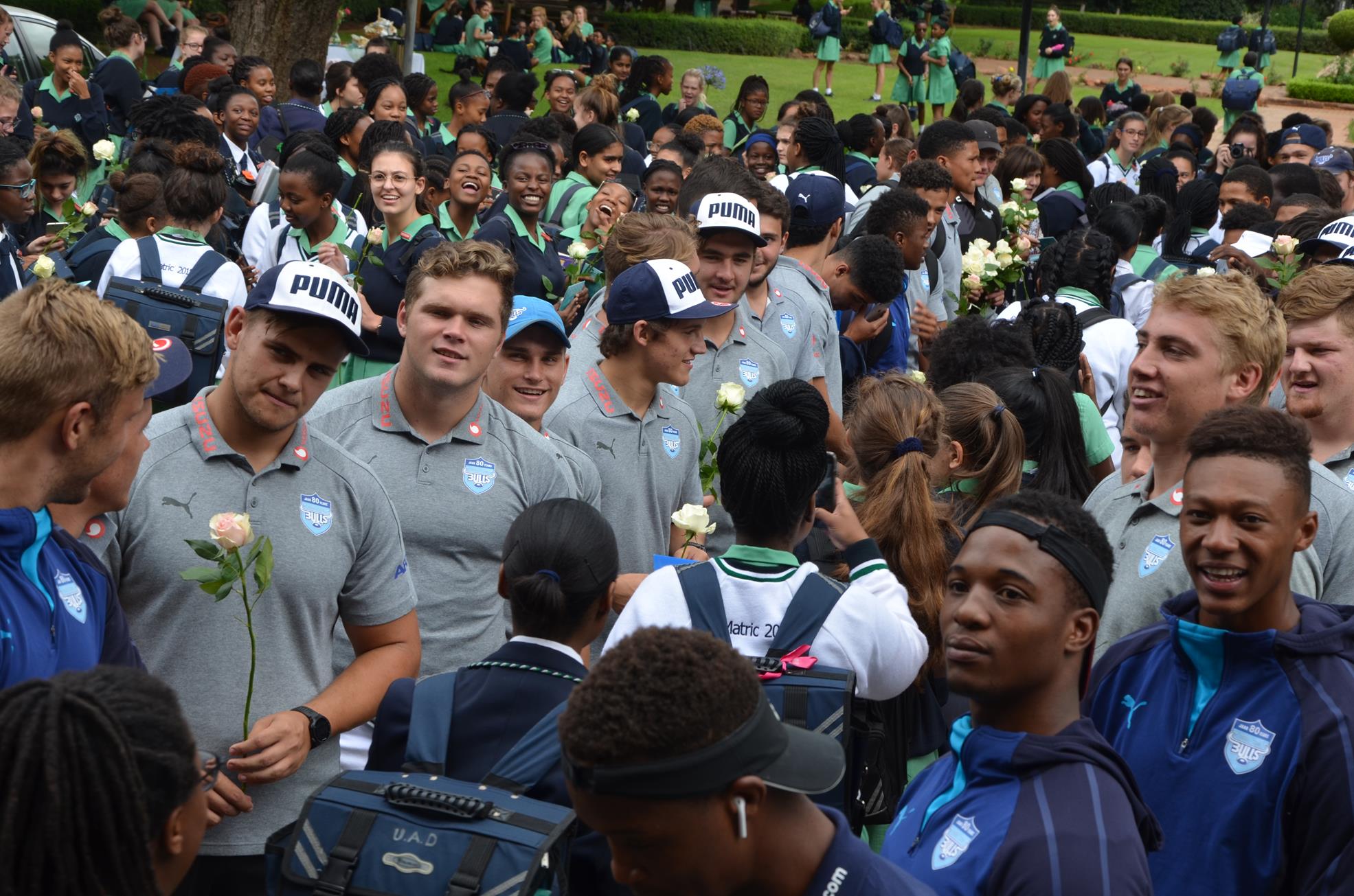 Pretoria Girls High Pretoriagirlshigh Paid A Visit By The U 19 Bluebulls To Hand Out Roses To The Matrics Receiving Their Matric Dance Invitations T Co 99e04uhg2n Pretoria Girls High Pretoriagirlshigh Paid A Visit By The U 19 Bluebulls To Hand Out Roses To The Matrics Receiving Their Matric Dance Invitations T Co 99e04uhg2n