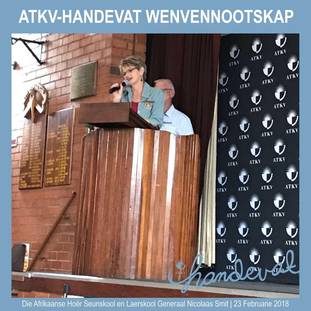 NiekerkJJ's tweet image. Marlene du Toit en Gerrie Kriel van Affies verduidelik hul 360 projek en hoe die voedingskema volhoubaar is. @ATKVSA #Handevat