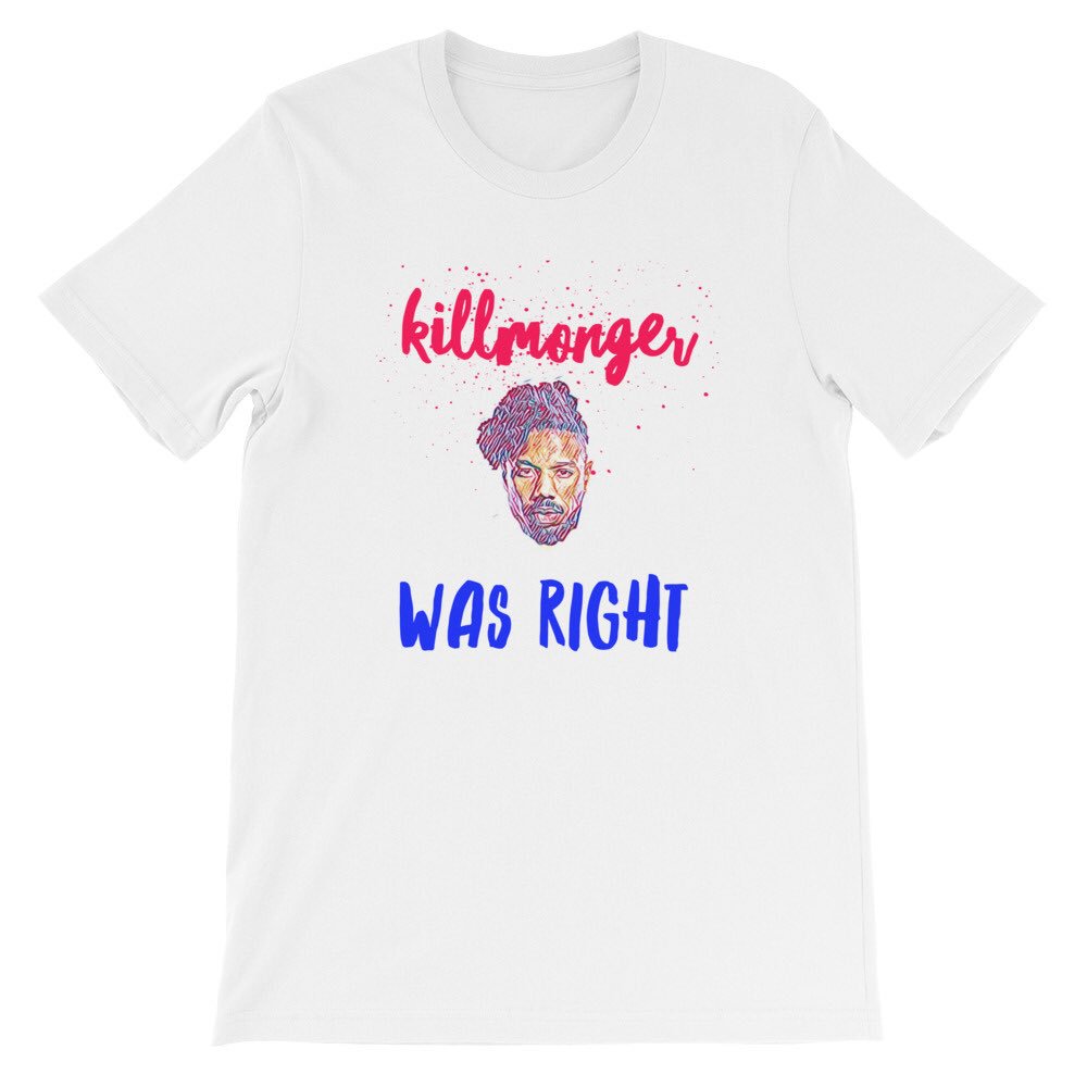 teamkillmonger's tweet photo. Visit https://t.co/abbGJQAye6 or https://t.co/RdfzZSZJPY for show your support for Team Killmonger with a t-shirt #KillmongerWasRight #killmongerdidnothingwrong #TeamKillmonger https://t.co/VrkKe8q6dl