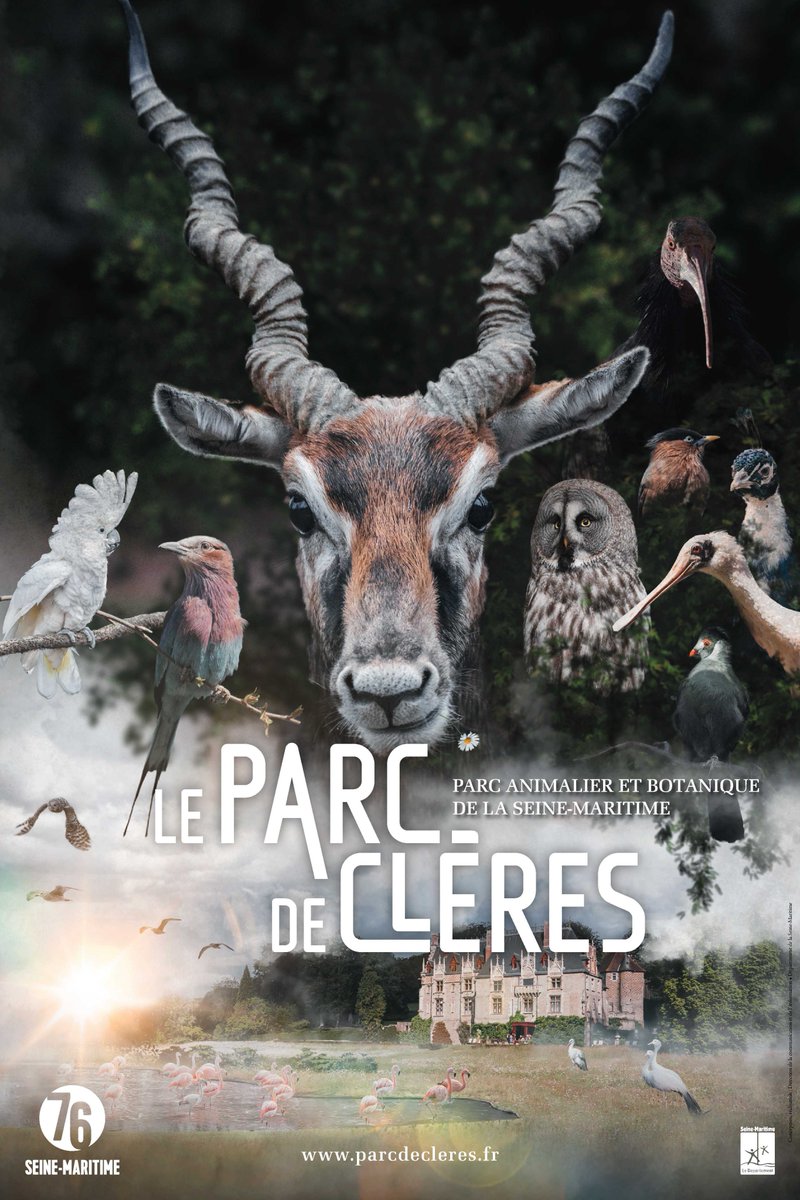 parcdecleres's tweet photo. Notre nouvelle affiche pour la #saison2018 #tourisme #zoo #parcdecleres #SeineMaritime https://t.co/uy2S0HJZ2K