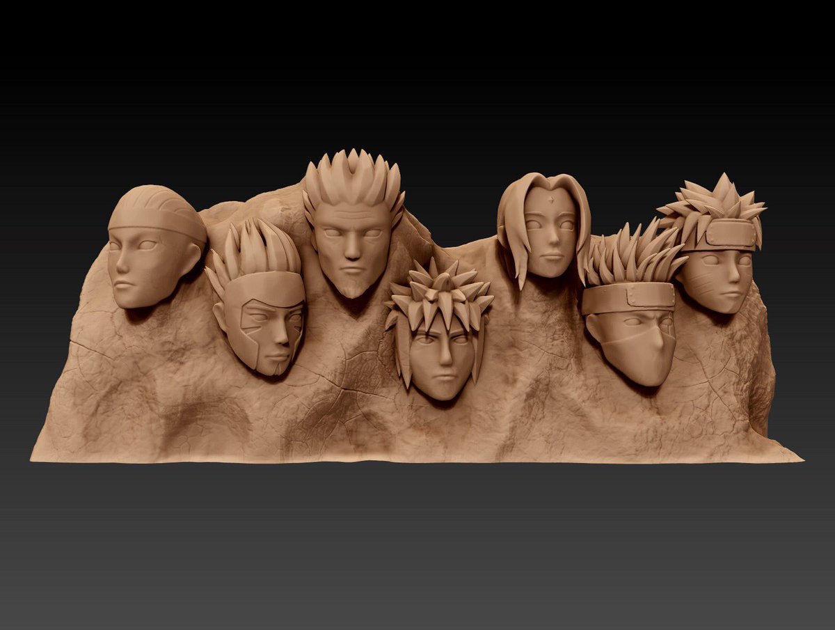 Naruto Hokage Mountain - Naruto Akatsuki