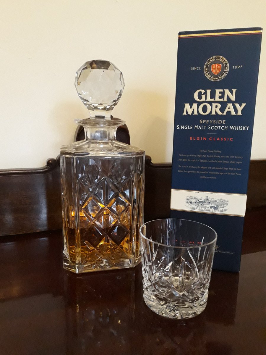 ArdgyeHouse's tweet photo. Our guests from France, Austria and Taiwan have been enjoying a wee dram of @GlenMorayDist with us this week. @glenmoraygcoull - would you say that's a #decanterhalffull or a #decanterhalfempty https://t.co/Mj0ALvZICC