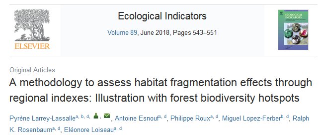 Chaire ElsaPact (@elsapact) on Twitter photo <a href="/ElsaPact/">Chaire ElsaPact</a> : nouvelle publi dans Ecological Indicators : #ACV, #fragmentation de l'habitat et #biodiversité - sciencedirect.com/science/articl… <a href="/ElsaPact/">Chaire ElsaPact</a> : nouvelle publi dans Ecological Indicators : #ACV, #fragmentation de l'habitat et #biodiversité - sciencedirect.com/science/articl…