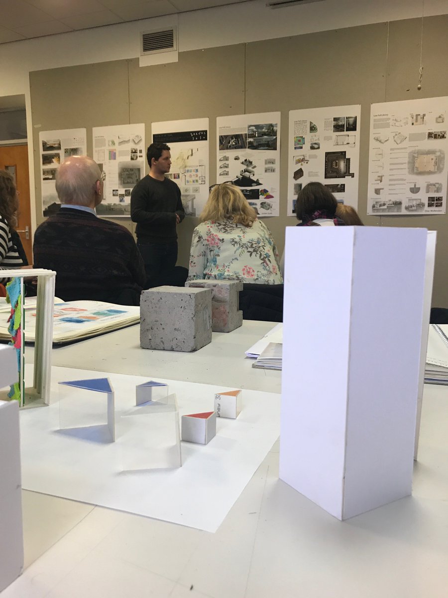 NUInteriorArch's tweet image. Brilliant day with @LowFellLibrary @UNNIntArch year2 presenting ideas for a reimagined #futurelibrary @NUArchitecture @ArchSocNU