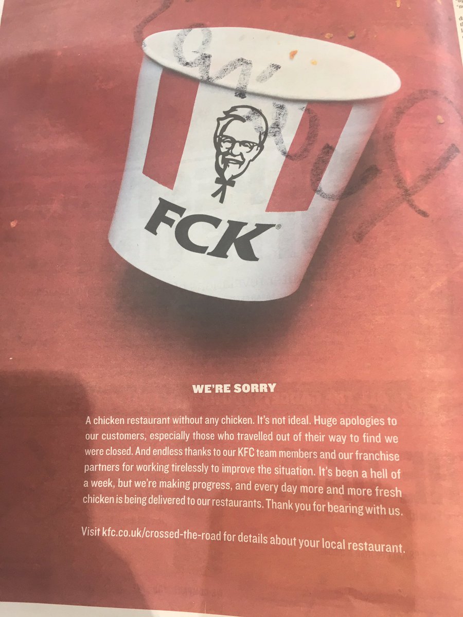 topfivemum1's tweet photo. Brilliant response from #KFC #fck https://t.co/kawljojqkC