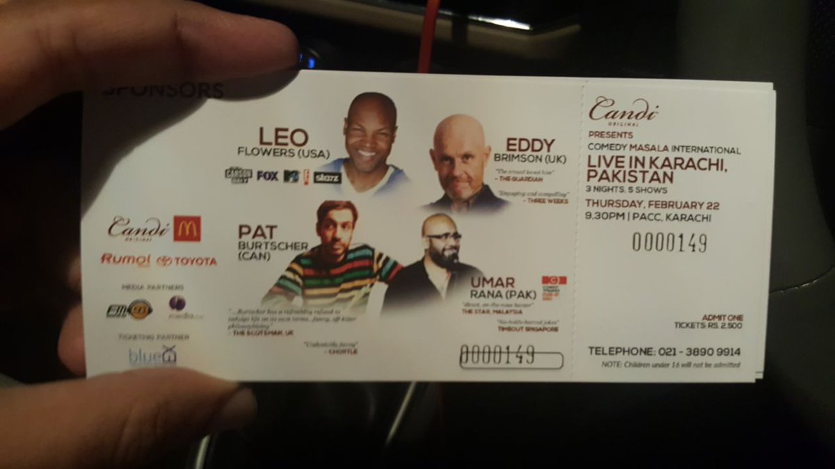 ErumSKhan's tweet photo. What a laugh riot it was with Leo Flowers &amp; Pat Burtscher at #ComedyMasala last night. Absolutely unmissable! Tickets for Fri-Sat shows at PACC or get them delivered to your doorstep. Thank me later 😄 https://t.co/kKavohW1i6