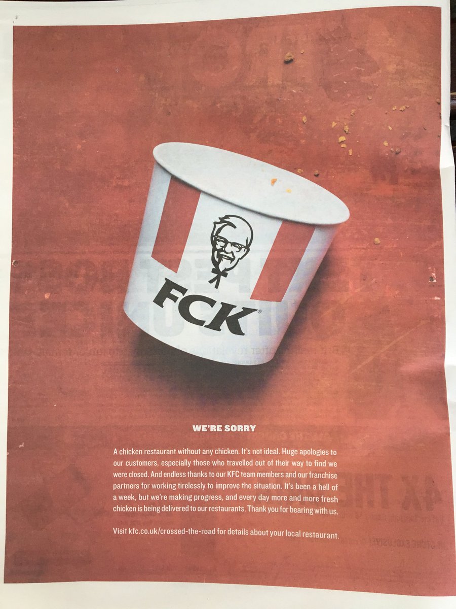 KFC превратила в рекламу твит с жалобой на невкусную картошку фри