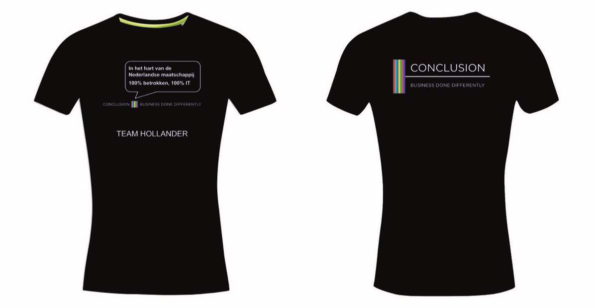 hollander_team's tweet photo. Super gaaf dat we bij onze eerste deelname gesteund worden door #ConclusionCVS @conclusion_dgtl en @Conclusion Zij zorgen samen voor ons busvervoer en een mooi shirt voor de lopers en fietsers. 560 kilometer voor de #palliatieve kankerzorg @Stg_Roparun #Roparun https://t.co/t32uEYt30F