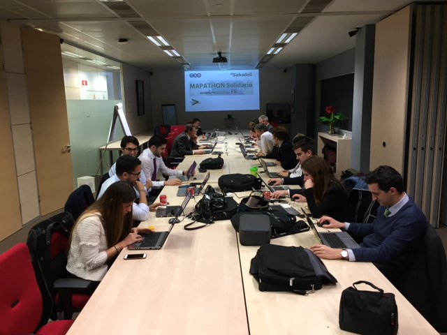 AranchaGil72's tweet photo. Nuevo MAPATHON @missingmaps con voluntarios de FS @AccentureSpain en 4 localizaciones ¡3248 personas muy vulnerables en Uganda ya son visibles en los mapas!👏👏 https://t.co/SHN9NPBr5s