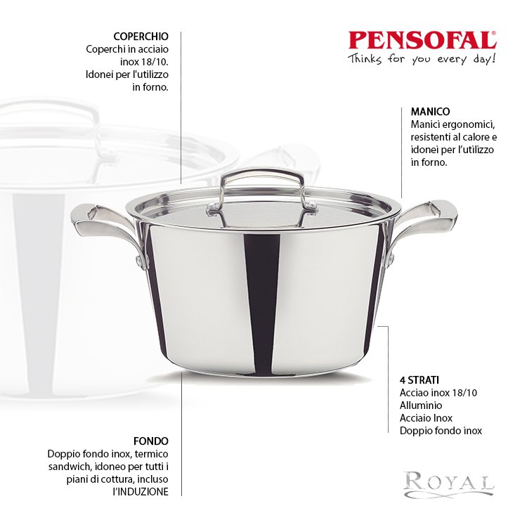 pensofal's tweet photo. Ogni prodotto è unico in ogni sua parte. Sapete che le pentole e le padelle #Royal sono adatte anche per il forno?

#pensofal #inox #pentole https://t.co/c3mWRP70Al