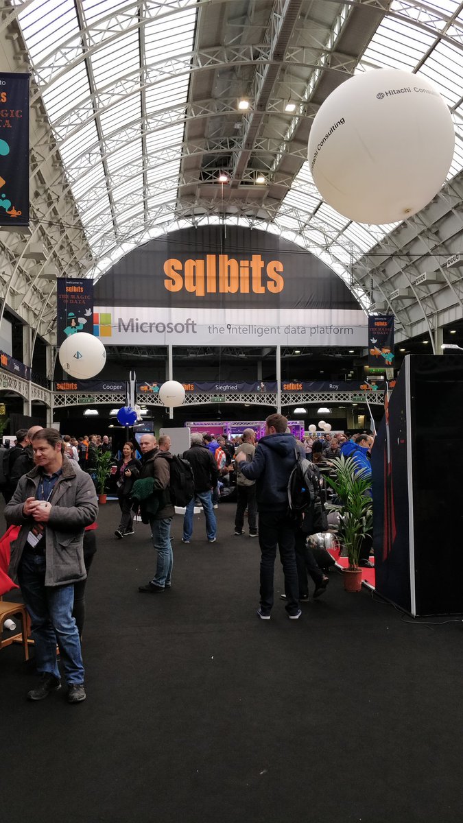 AdaTheDev's tweet photo. Another awesome day kicking off at #sqlbits. Drop by the @PragmaticWorks stand and say hi! P.S There may be sweets. https://t.co/45UcvltCDW