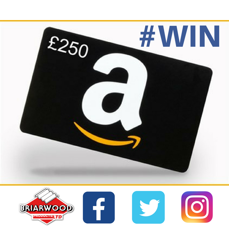 BriarwoodProduc's tweet photo. #WIN a £250 Amazon Voucher. Follow @briarwoodproduc and RT this message to enter. 
Be Quick … entry closes 23rd March #BriarwoodComp https://t.co/kTo3M5KmjA