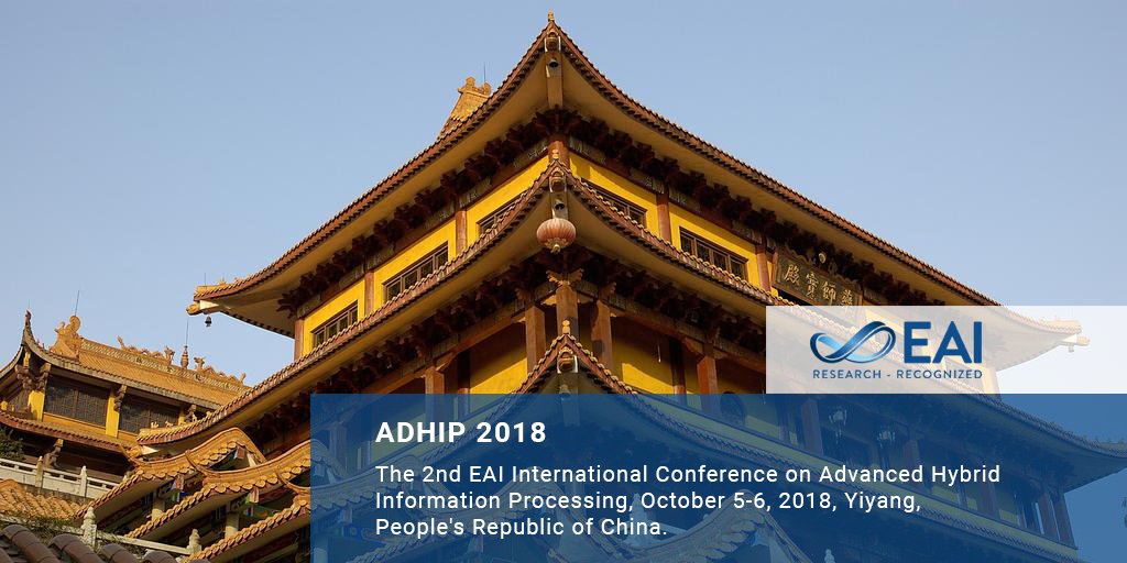 🔬 #ADHIP2018
💻 #BigData, #eHealth, #Security, #Privacy, #Wireless, #Networks
✅ Submission until 1 May 2018
📅 October 5-6, 2018
📚 Indexed in Ei Compendex, ISI Web of Science, Scopus, CrossRef, Google Scholar, DBLP, EUDL
🔗 adhip.org